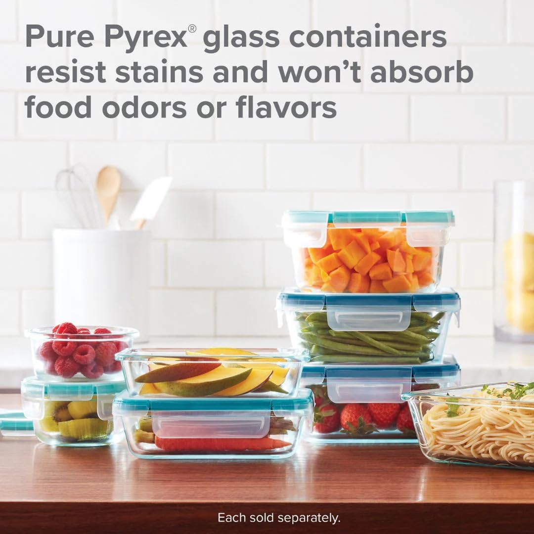Snapware Snapware 6cup total solution rectangle food storage container glass, 9.3 Ounce (1112403)