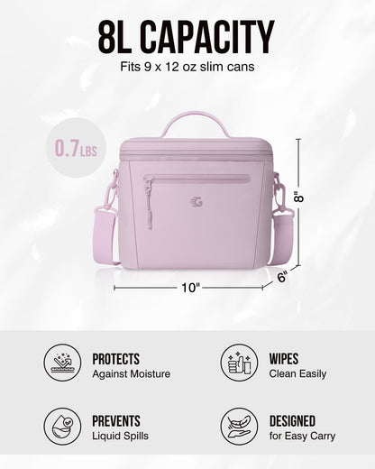 GLORIEROO Insulated Lunch Box Bag Women Girls - Waterproof Leakproof Lightweight Reusable Cooler for School Work Picnic - Back to School