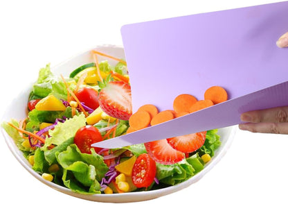 Flexible Cutting Board mats, Plastic Cutting Boards for Kitchen Cooking, Cutting board sheets for Meat and Vegetables, Dishwasher Safe Set of 4Pcs