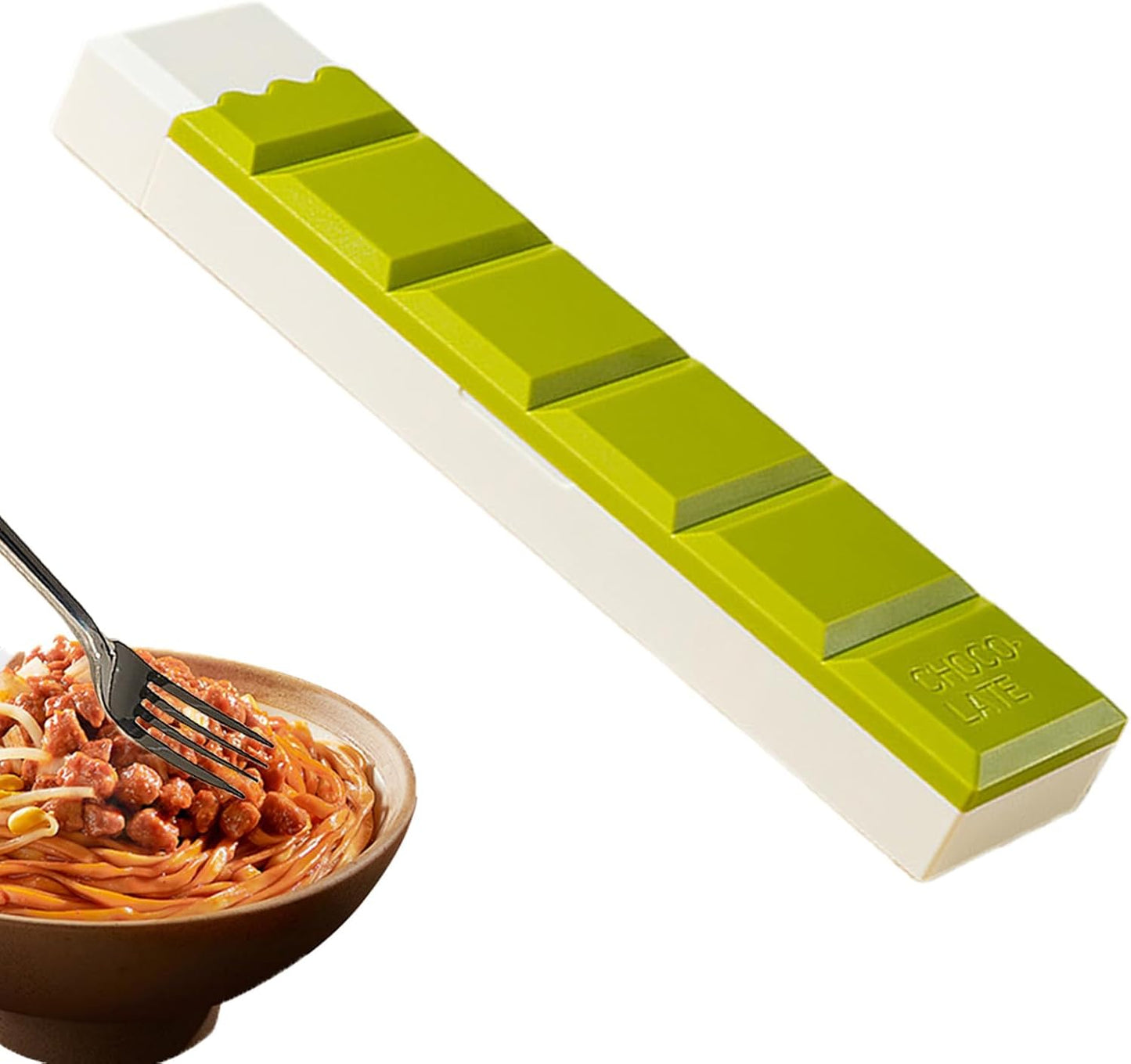 Fork And Spoon Set for Lunch Box - Reusable Portable Liquid-fillable Supplies with Chocolate Shape Box | Reusable Utensils Set with Case | for Family Friends Daughter Son Eating Dining Outdoor Camping