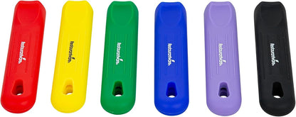 Restaurantware Silicone Pan Handle Cover Set 1-Count Heat-Resistant Removable Pan Handle Grips, Ergonomic Non-Slip Green Handle Protectors for Fry Pans and Sauce Pans