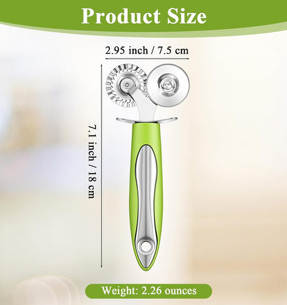Fluted Pastry Wheel, Pastry Wheel Cutter, Dual-Wheel Fluted,