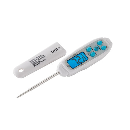 Taylor Digital Instant Read Waterproof Meat Thermometer with Backlight