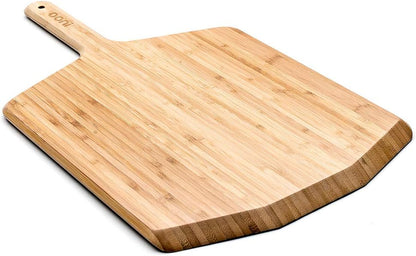 Ooni 12” Bamboo Wood Pizza Peel –12 Inch Pizza Spatula Paddle, Wooden Pizza Cutting Board, Pizza Oven Accessories