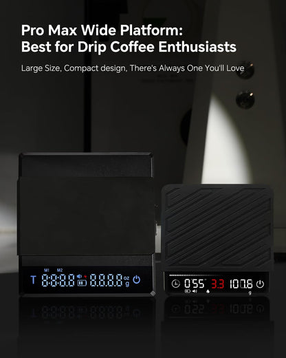 Walnut Coffee Bean Scale Set with Spritzer, Coffee Lover Gifts