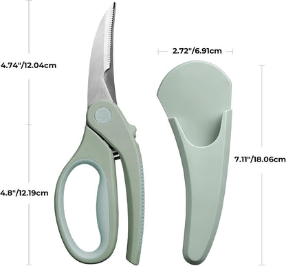 Linoroso Poultry Shears with Magnetic Holder Kitchen Shears Heavy Duty