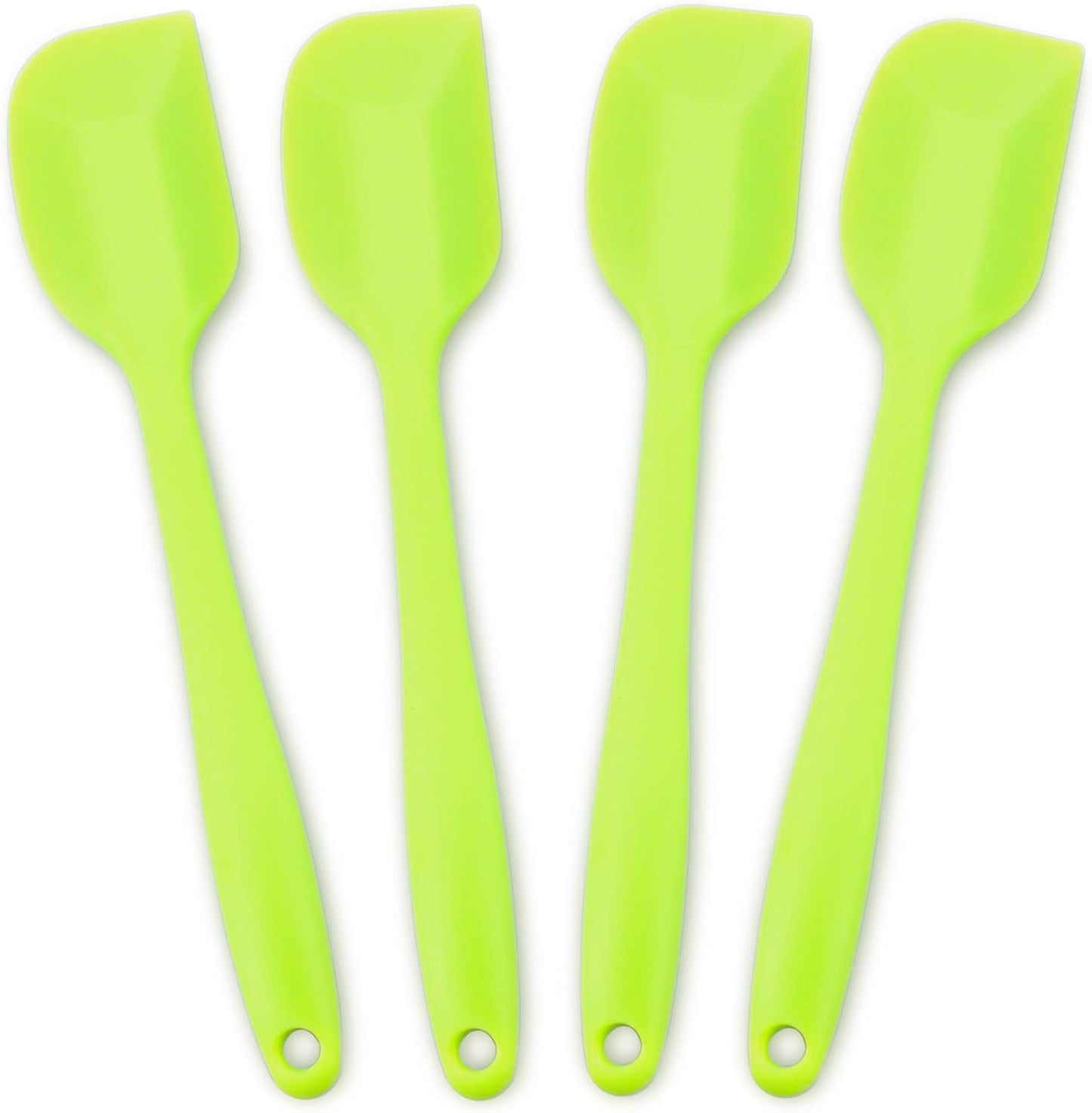 Silicone Spatula 4-piece Set, Heat-Resistant Spatulas, Non-stick Rubber Spatulas with Stainless Steel Core