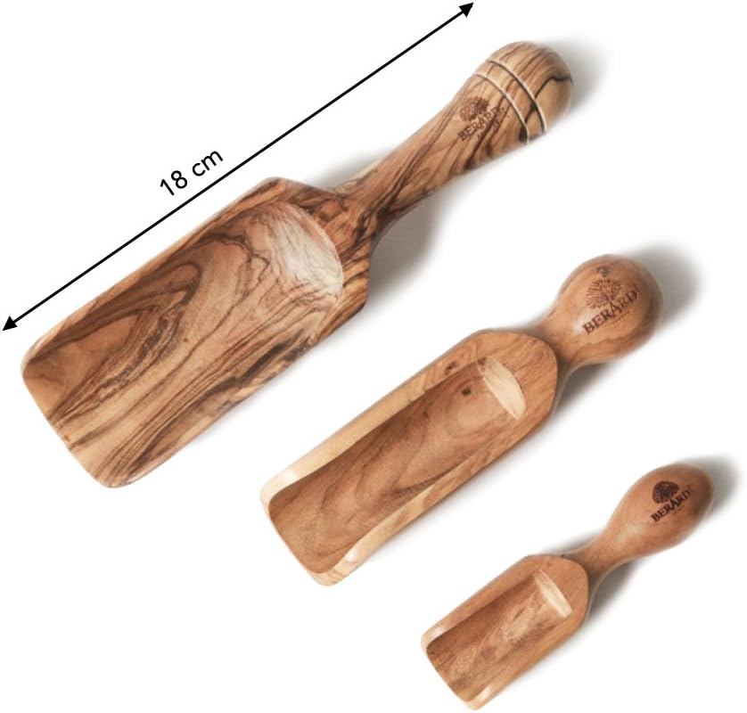 Berard Olive-Wood Handcrafted Scoop, 7 Inch