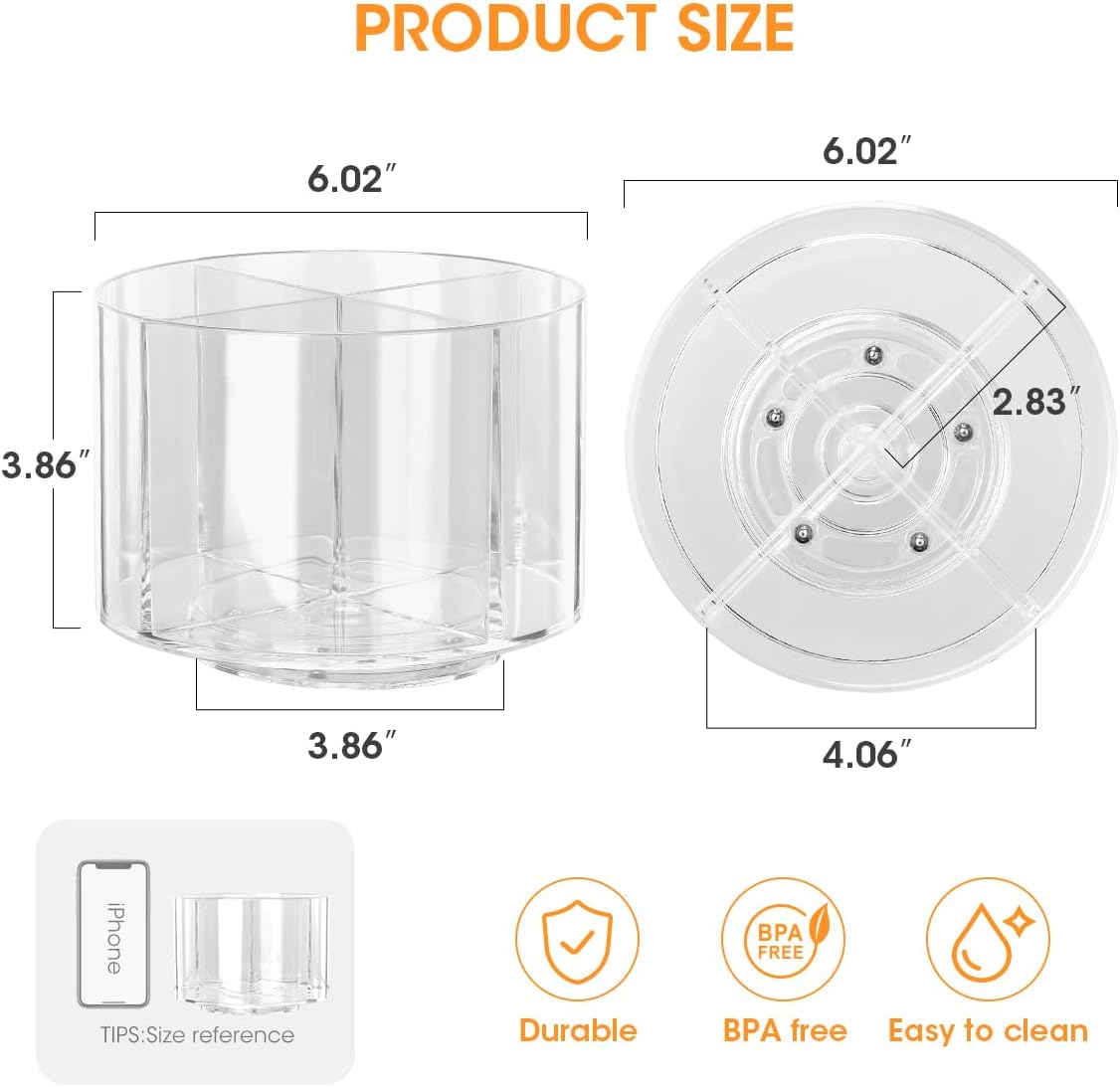 AIEVE Drink Packet Organizer, Water Drink Packet Holder with Removable Divider, Water Flavor Packet Organization Container for Kitchen Organizers and Storage (6 Compartments)
