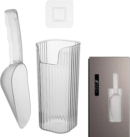 Acrylic Ice Scoop With Plastic Holder For Freezer and Ice Machine