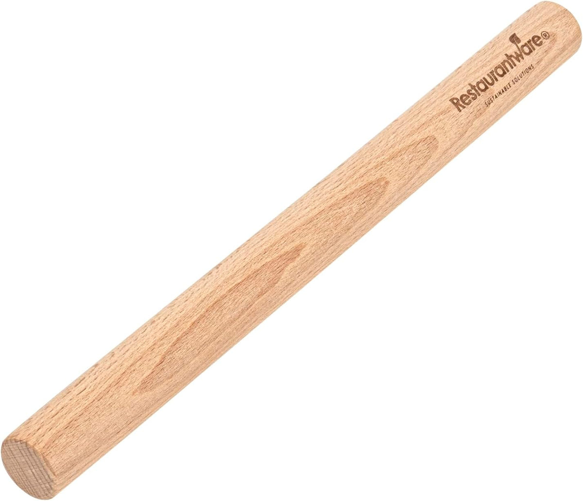 Restaurantware 12 in Wood Beech Asian Dowel Rolling Pin
