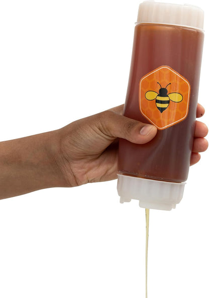 No‑Drip FIFO BBQ Sauce Squeeze Bottle – 18oz BPA-Free Refillable Dispenser with White Twist Cap for Mess-Free Pouring – Ideal for Barbecue, Glazes, Honey Mustard, Marinades, Teriyaki