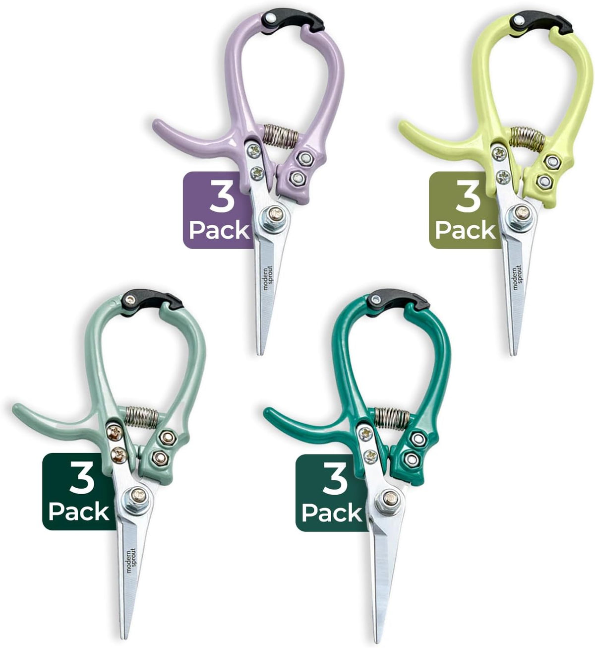 Modern Sprout Pruning Shears - Garden Snips - Herb Scissors - Sage 1-Pack