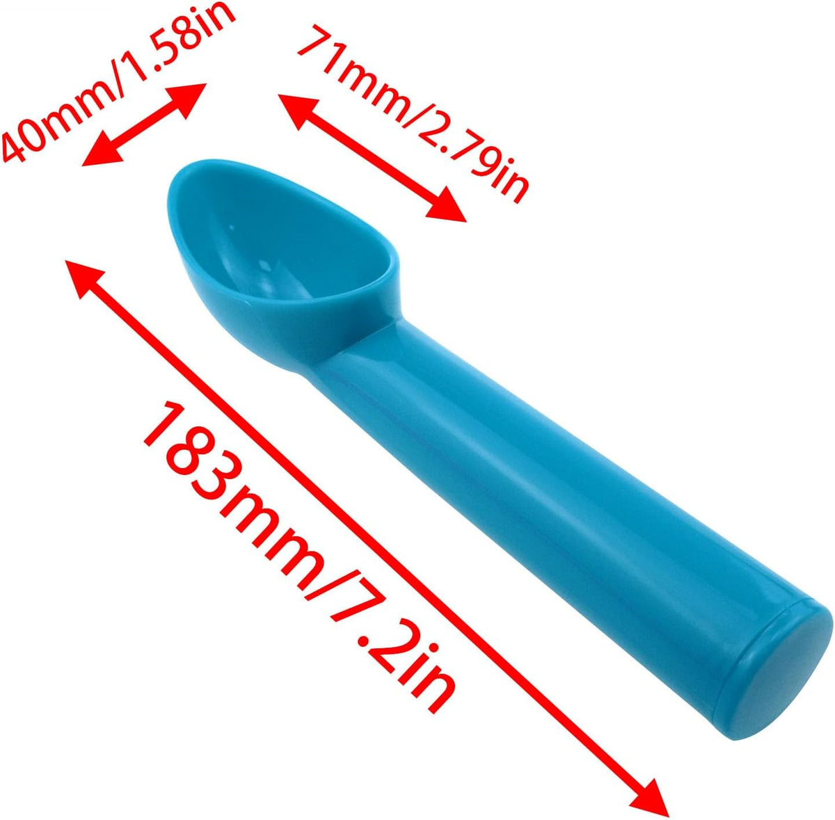 4 Pack Plastic Ice Cream Scoop, Small Fruit Baller for Watermelon
