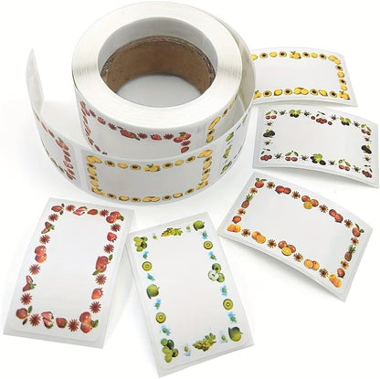 100-Pack Removable Freezer Labels, Waterproof Food Storage Stickers for Date & Contents Marking - Colors B