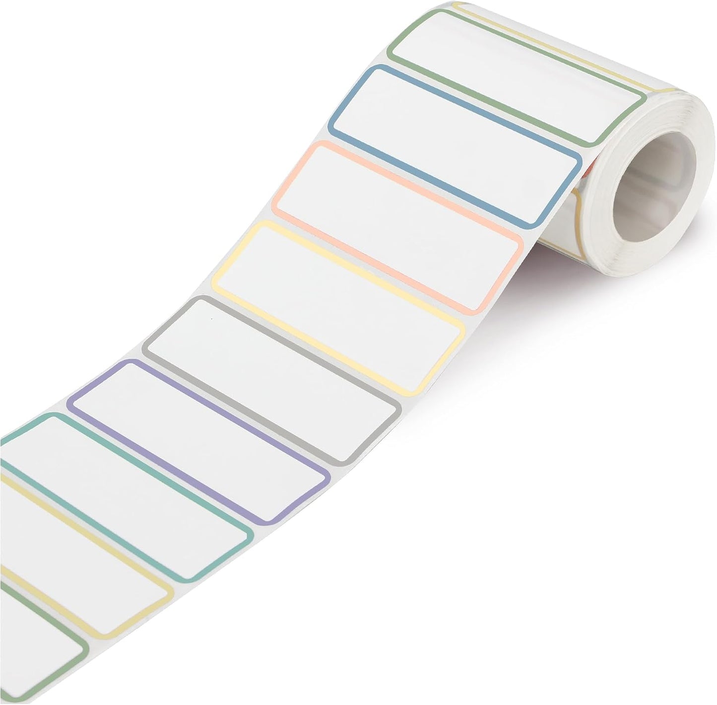 500 Pcs 1×3 Inch Removable Freezer Labels, Waterproof, Oil & Tear Resistant, No Residue Writable Stickers for Food Containers, Jars, Pantry and Meal Prep (Boho-Date)