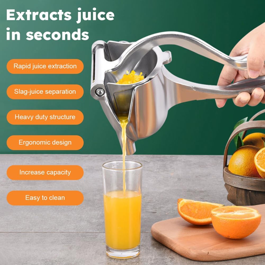 Heavy Duty Lemon Squeezer, Aluminum Alloy Hand Press Citrus Juicer