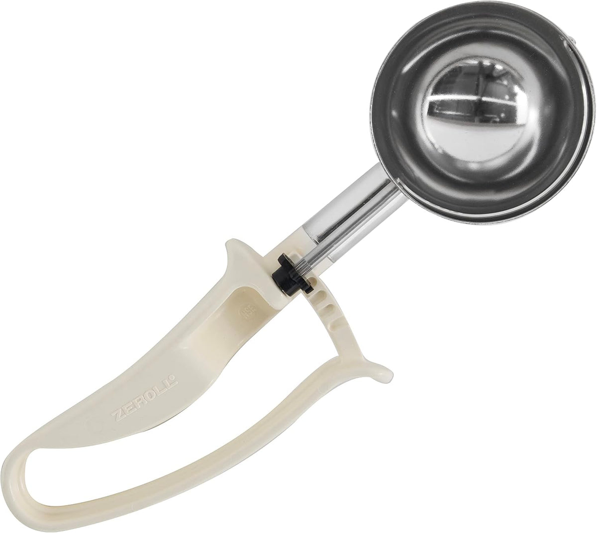 Zeroll 2030 Universal Standard Length EZ Disher Food Portion Control Scoop Designed for Right or Left Hand Use Dishwasher Safe NSF Approved, 1 3/4-Inch, Black