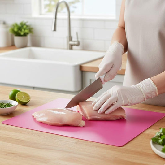 Soro Essentials- 15” x 20” Flexible Cutting Mats Assorted Colors Set of 6- Flexible Cutting Colored Mats Cutting Board Mats Cutting Mat Meal Prep Chopping Meat Fruits Vegetables Home Kitchen