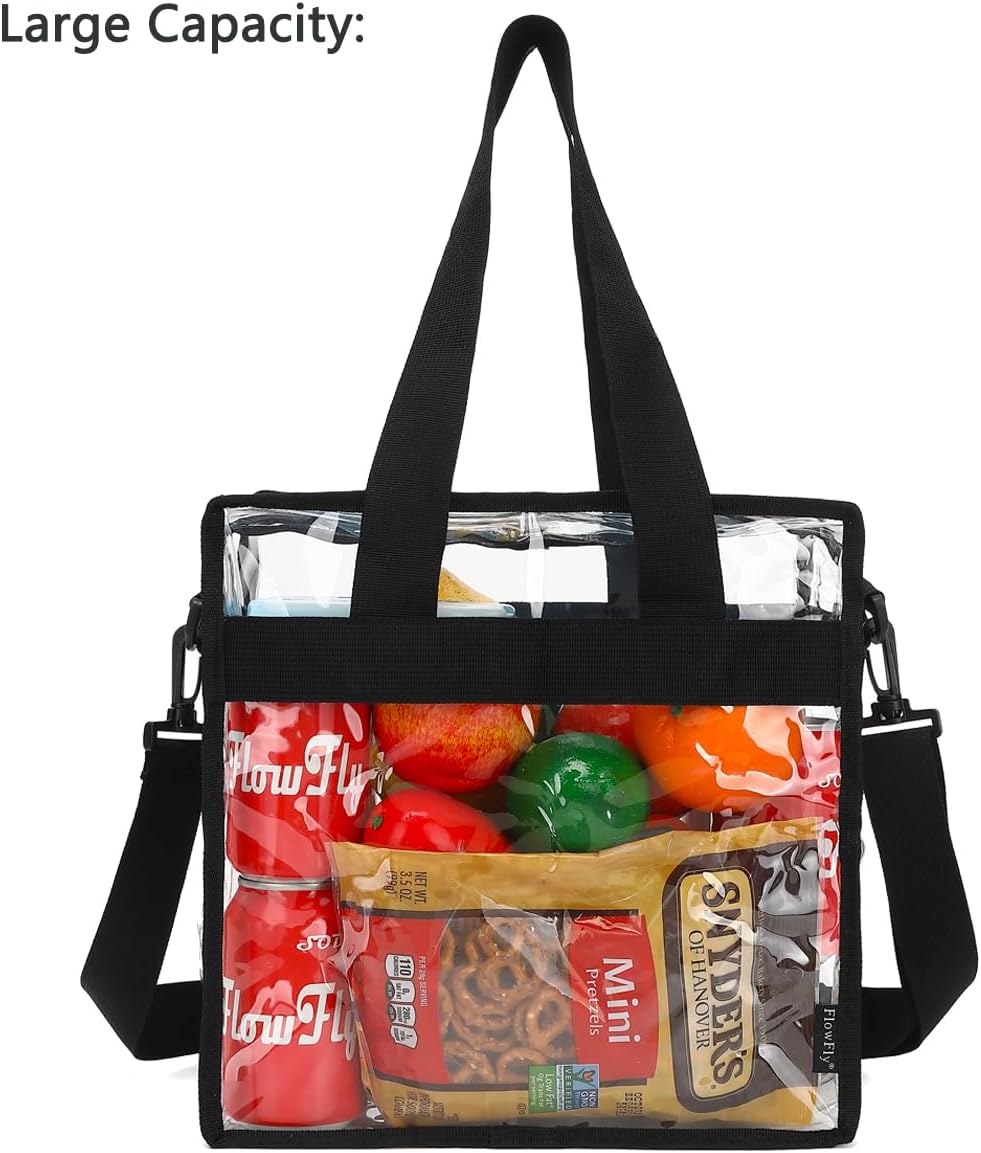 FlowFly Insulated Lunch Cooler Bag - Tote Bag Organizer for Women/Men, Black - Colors A