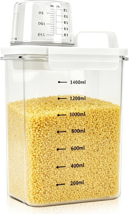 wheat berry storage compatible with granola container, BPA Free Airtight Cereal Container with Pour Spout, Dry Food Storage for Rice, Flour, Oats and Grains, Keeps Pantry Neat and Ingredients Fresh