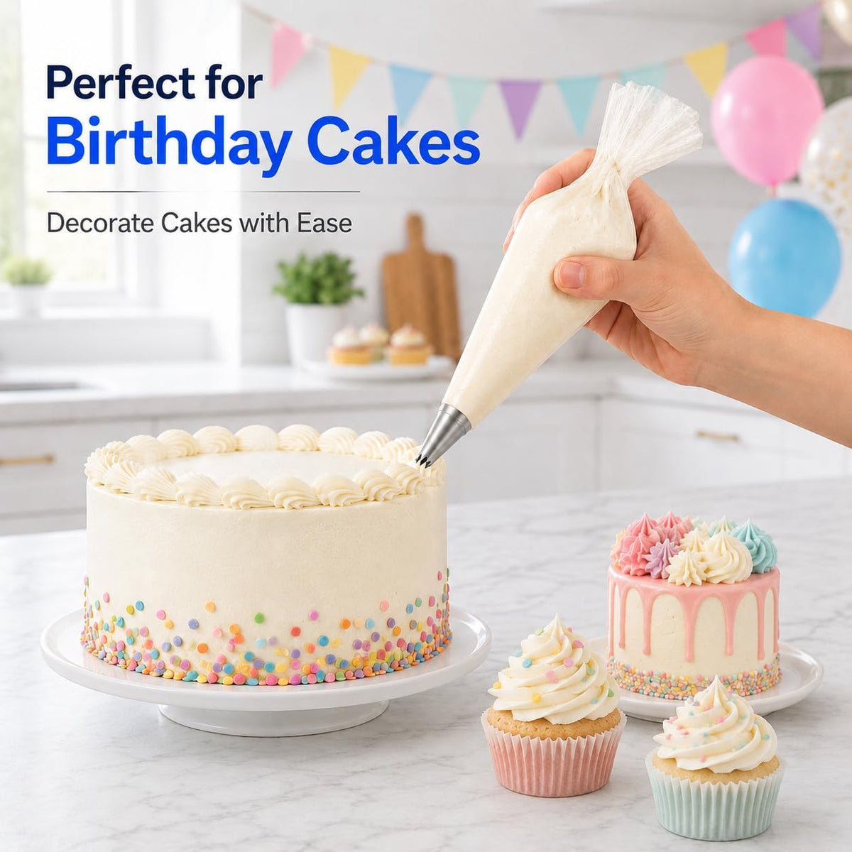 icing bags and tips set pastry bags and tips cake piping kit icing piping kit piping bags and tips set cupcake decorating kit frosting piping kit cake decorating kit 12inch 100count set
