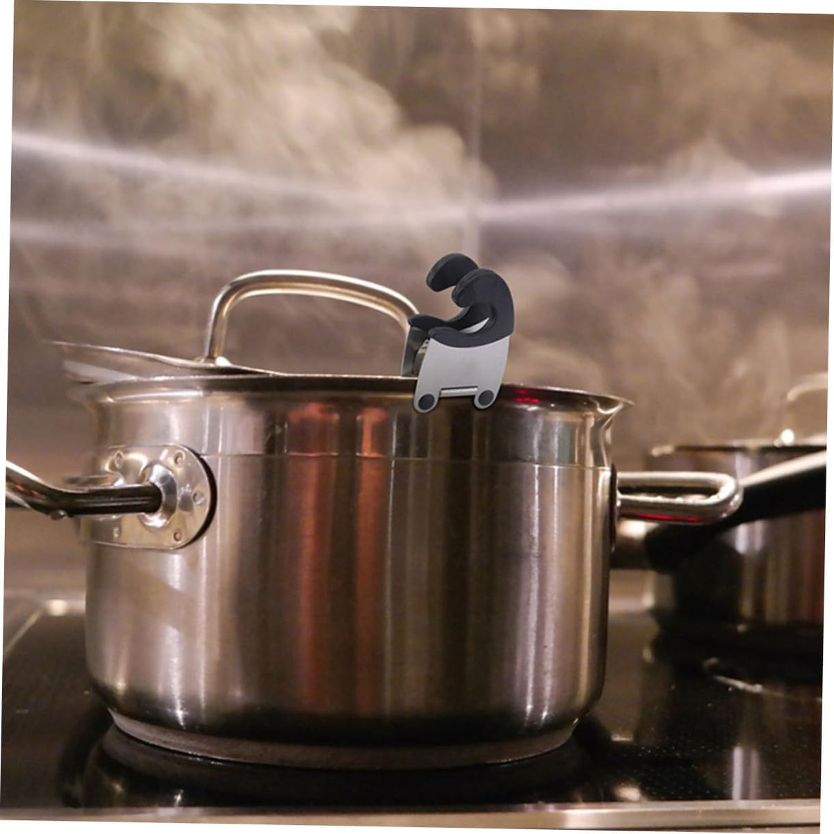 4pcs Stainless Steel Spoon Holder Clip for Pot Cooking