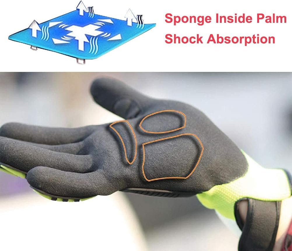 Anti Vibration Oil-Proof A5 Cut Resistant Safety Work Glove