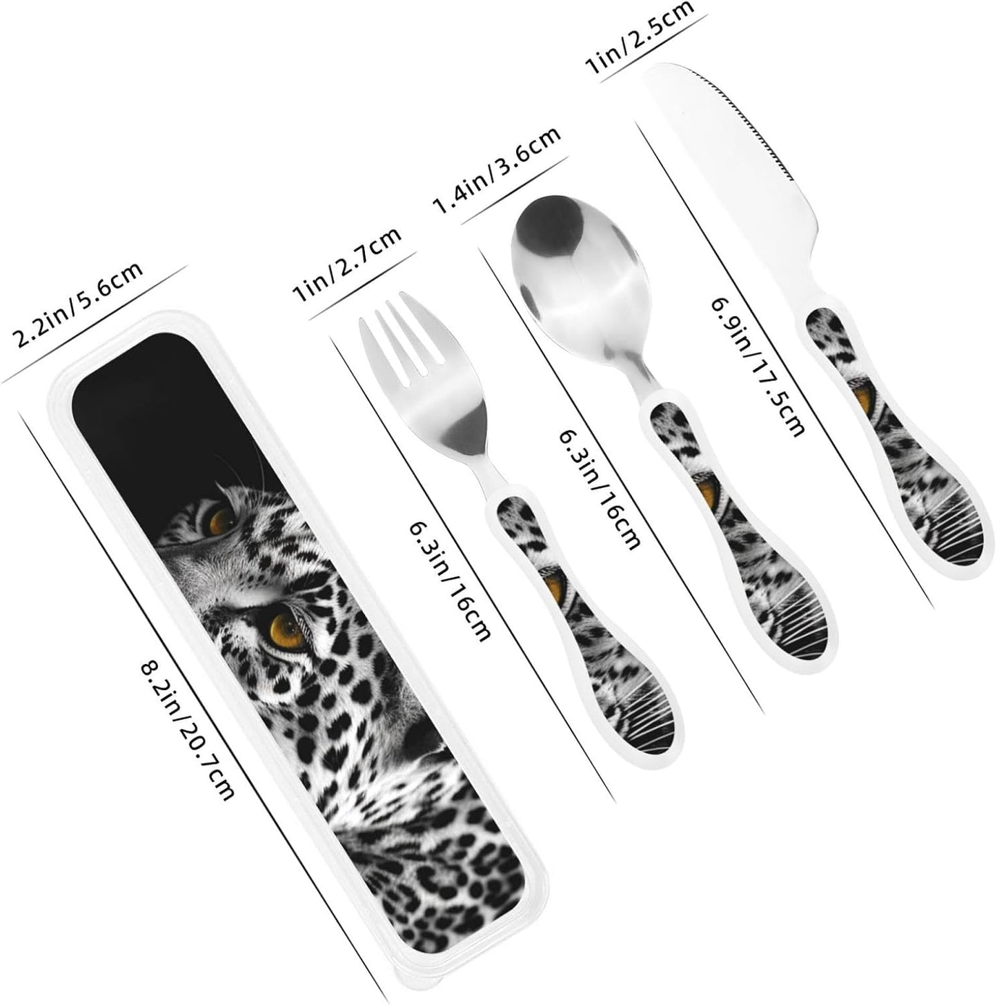 3-Piece Kids Silverware Set With Storage Case, Stainless Steel Reusable Children Safe Knife Spoon Fork Set Samurai Children Flatware Set For Kids Lunch Box