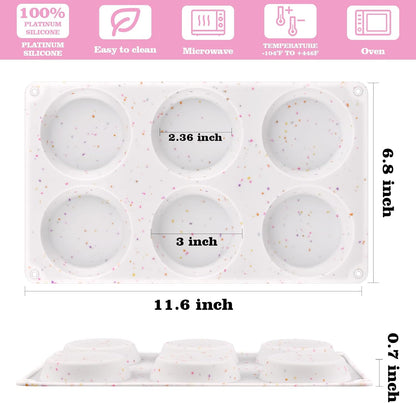 Sakolla 2 Pack Silicone Egg Bite Molds for Air Fryer, Nonstick 7 Cups Air Fryer Muffin Pan for Baking Egg Bite, Mini Muffins, Tart, Mini Cupcake and Quiche (Pink + Green)
