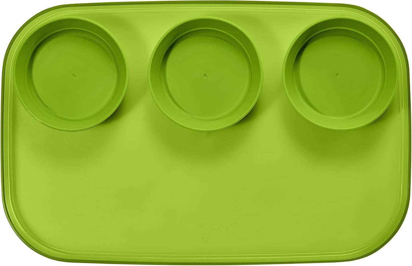 madesmart dipware 3 Bowl Serving Tray, Stackable & Removable Dip Bowls for Charcuterie, Guacomole, Snacks, Veggies, Premium Dishwasher & Microwave Safe, Multipurpose Plate & Bowl, Olive