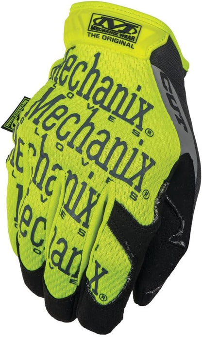 Mechanix Wear Original E5 Hi-Viz Cut Resistant Gloves Yellow Large