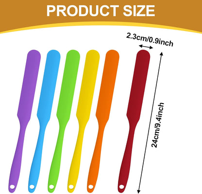 Jar Spatula, Purple/Pink/Green/Yellow
