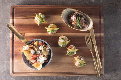 Butcher Block - Organic Bamboo Cutting Board w/Juice Groove - 17x13x1.5" -Butcher Block Cutting Board - Premium Quality and Professional Design - Bamboo Chopping Block