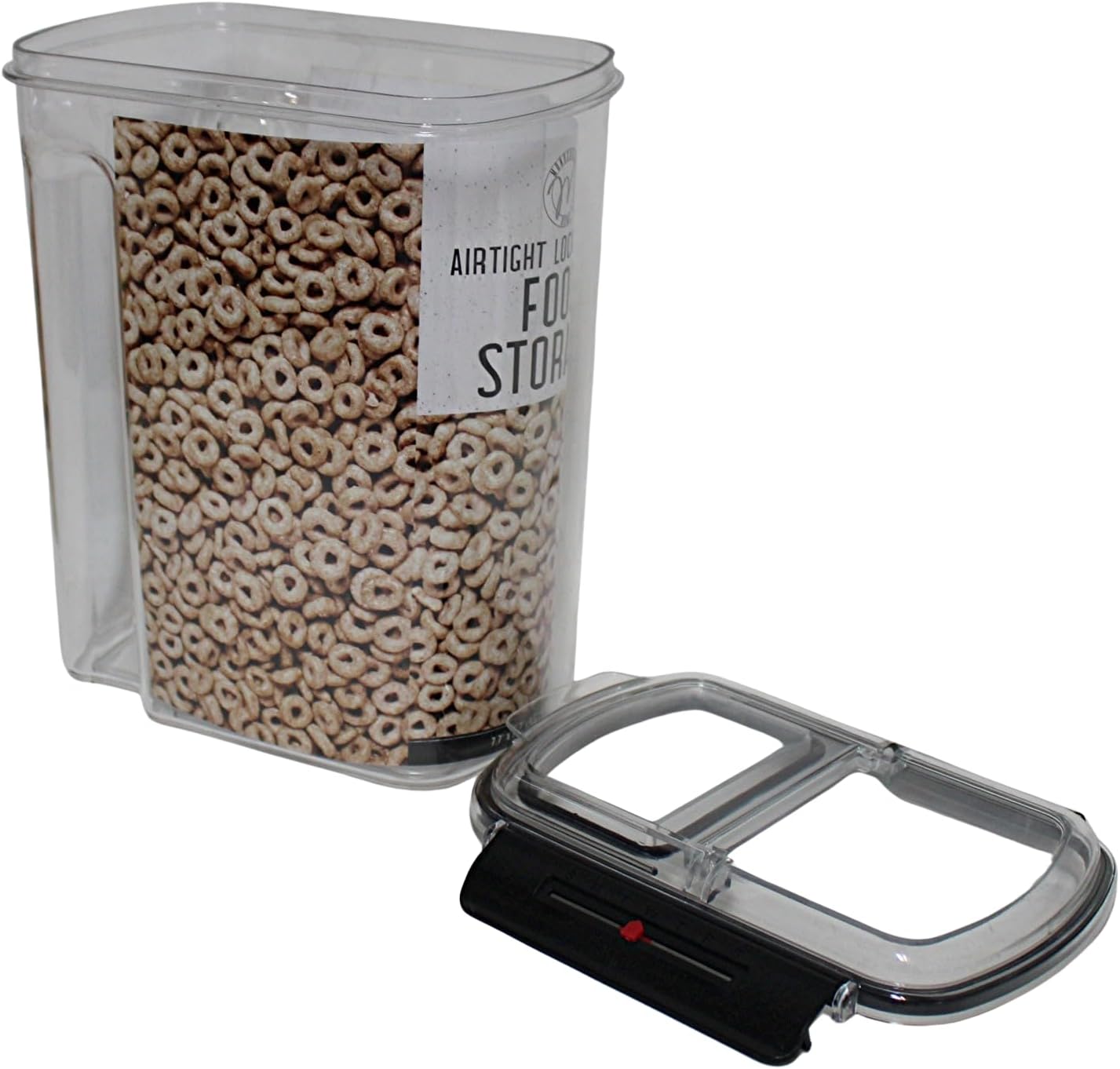 Airtight Lock & Pour Food Storage Container – 12 Cup (3 Qt) BPA-Free Dispenser for Cereal, Rice, Flour, Pasta, Pet Food, Sugar, and Dry Goods – Easy Grip & Flip-Top Lid