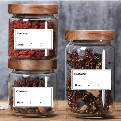 200pcs for Kitchen Leaves No Residue Removable Food Date Labels Food Storage Stickers Freezer Labels Food Storage Labels