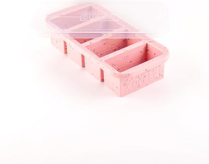 Souper Cubes 1 Cup Silicone Freezer Molds - Soup Cubes Perfect for Freezing Broth, Rice, Leftovers and More - Silicone Freezer Trays with Lids for Meal Prep - Aqua - 1-Pack