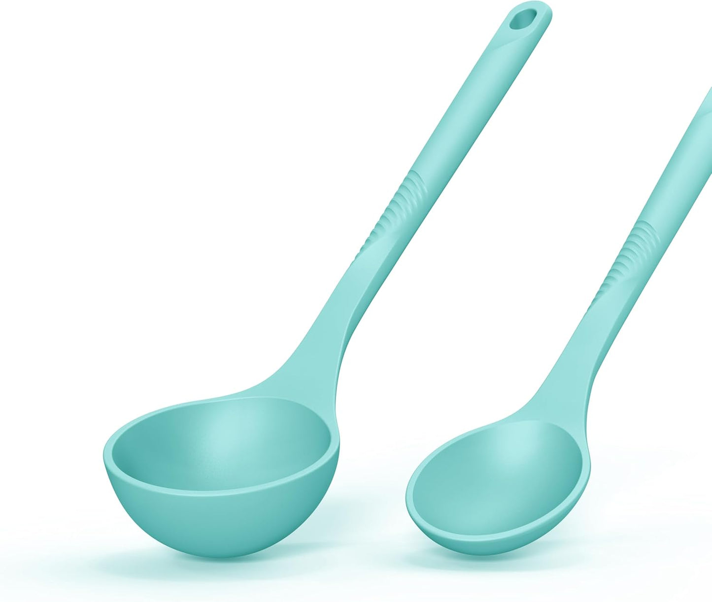 Silicone Cooking Utensils Set - 600°F Heat Resistant, Nonstick Kitchen Utensil Set with Spatulas, Spoons, Whisk, Tongs, BPA Free, Dishwasher Safe, Black