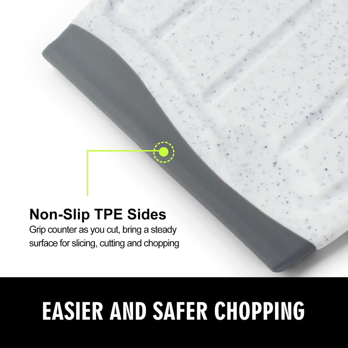 7.48" Small Plastic Cutting Board for Small Kitchen Task (Grey)