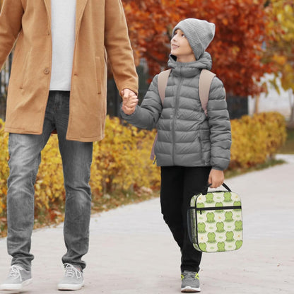 Rainbow Leopard Lunch Box Thermal Cooler Bento Tote Bags Portable Insulated Lunch Bag for Girls Teens, Kids Lunch Bags for School Beach Picnic Travel