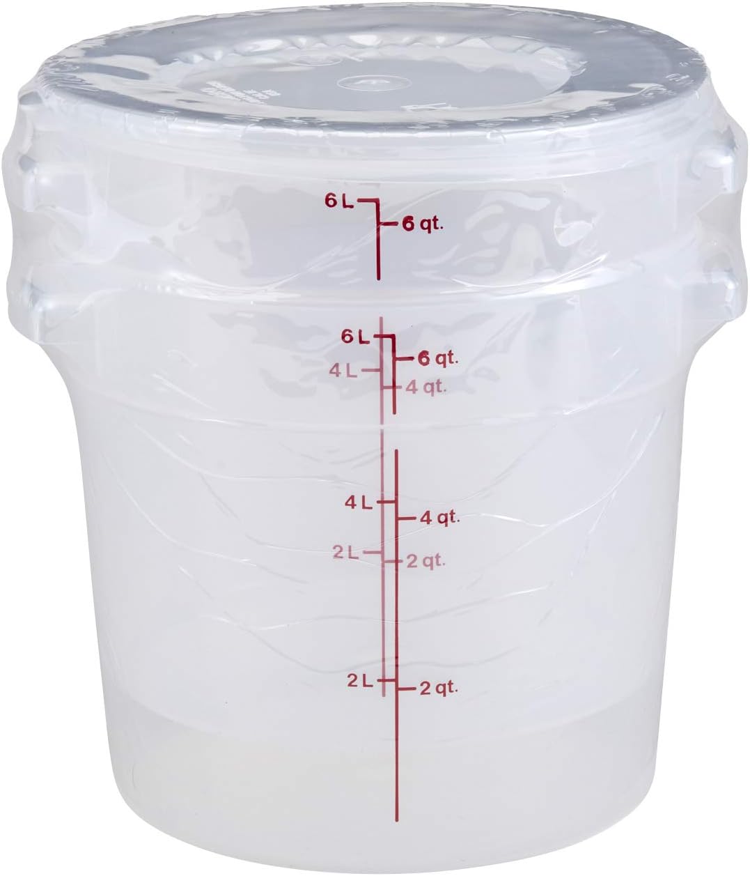 Cambro 1-Quart Round Food-Storage Container with Lid, Set of 3