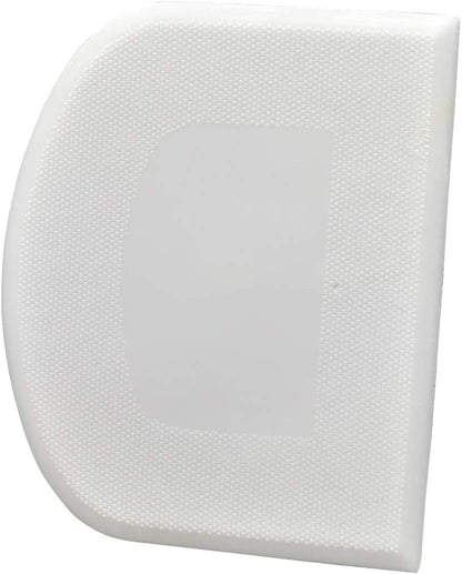 ALLTOP Bowl Spatula & Bench Scraper,Flexible Plastic Multipurpose Kitchen Pastry Cutter Tool,Food Scrappers for Bread Dough Baking Cake Fondant Icing,Set of 2 Pieces - White,Green