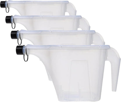 More Birds 3-in-1 Super Tote, 5 lb Capacity Container | Easy Grip Handle & Stackable Design, Portable Seed Holder & Dispenser for Backyard Birding and Wildlife, 100-SF-TOTE