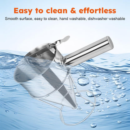 20oz Stainless Steel Pancake Batter Dispenser Multi-Nozzle, Funnel Tool