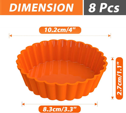 Webake Jumbo Silicone Muffin Cups, 3.5 Inch Jumbo Silicone Baking Cups Reusable Cupcake Liners Nonstick Large Cake Cups Set Stand Alone Cupcake Holder, 12 Pack Auto Cup Holder Liner
