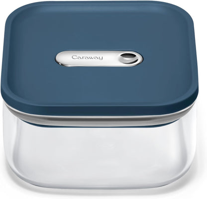 Caraway 4qt Glass Airtight Food Storage Container with Lid – Non-Toxic, BPA-Free Kitchen Storage Container – Stackable, Space-Saving Airtight Container for Dry Goods and More - Mist