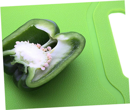 Cabilock Non-Slip PP Plastic Cutting Board Flexible Chopping Mat for Kitchen Dishwasher Safe with Hanging Hole Anti-Overflow Design