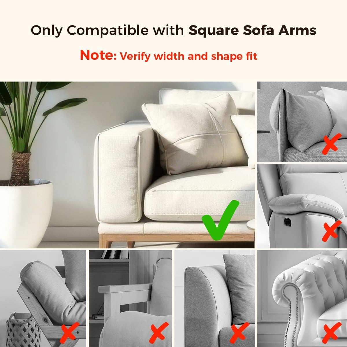 Wealone Mini Black Couch Arm Table for Narrow Armrest, Sofa Arm Tray with Storage Box, Rotating Tabletop & Phone Stand, Adjustable Sofa Arm Table Clip for Snacks or Dining, Width of Armrest 1-7 Inch