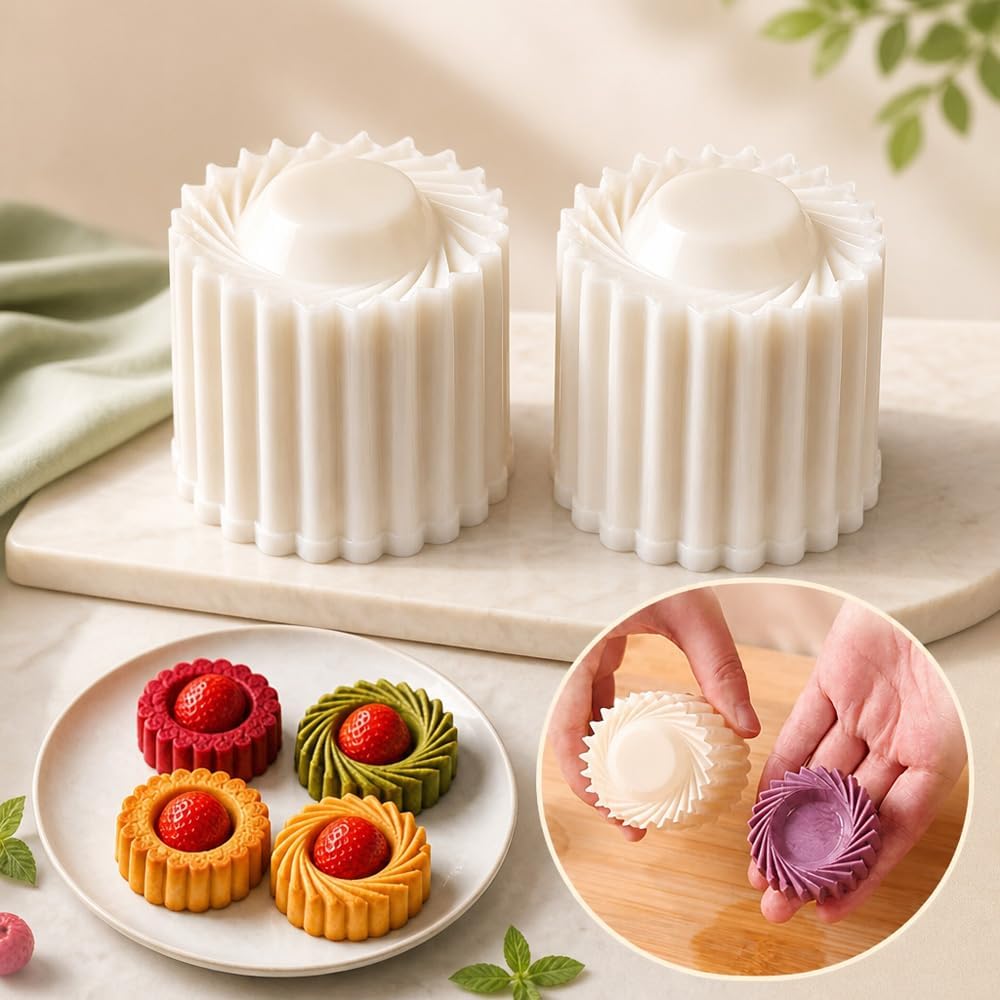 Creative Double-Ended Pastry Mold, 2-in-1 Mooncake Mold Press