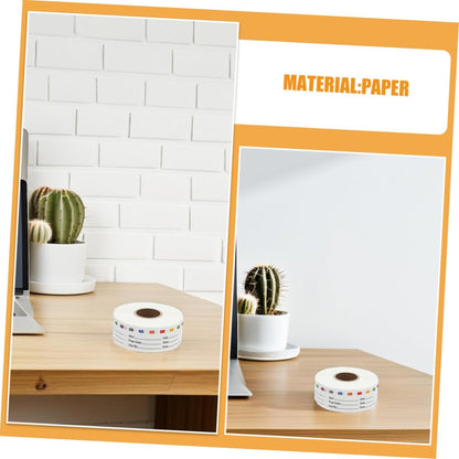 STOBOK 2rolls Food Date Stickers Removable Labels for Freezer and Fridge Organization Easy to Clean Stickers for Meal Prep and Food Storage Roll